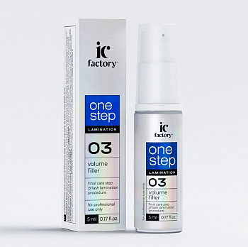 IC FACTORY Состав для ламинирования ресниц ONE STEP VOLUME FILLER, 5 мл