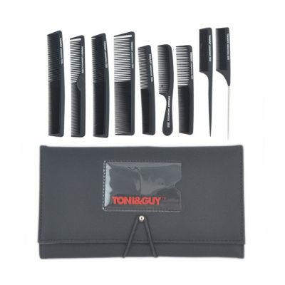 Free-shipping-9Pcs-Set-High-Quality-Salon-Hair-Cutting-Anti-Static-Hair-Styling-Carbon-Comb-Set
