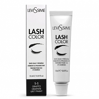 LeviSsime Lash Color Краска для бровей и ресниц N1.1 графит 15мл