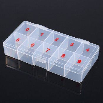10-Cells-False-Nail-Art-Tips-Box-Acrylic-Storage-Case-Natural-Translucent-Plastic-Fake-Nail-Art
