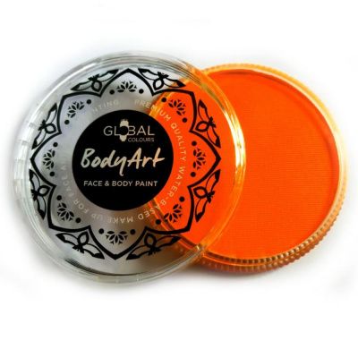 Краска для аквагрима Неон оранж 32g Global