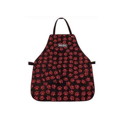 Фартук_Wahl_Animal_paw_print_apron_с_лапами_черный-коралловый__0093-6125_